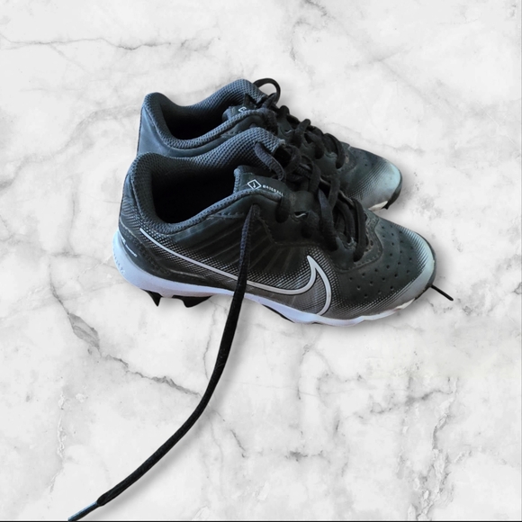 Nike Diamond Fastflex Kids Youth Black Baseball Cleats Size 11C - Picture 7 of 7